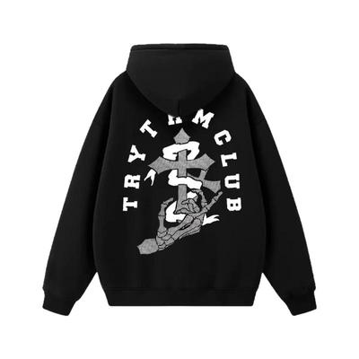 欧美潮牌重磅纯棉男女生连帽卫衣