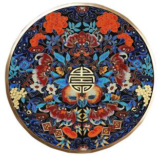 包邮顺丰五福祝寿送老人景泰蓝掐丝珐琅釉料diy材料包客厅装饰画