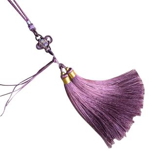 DIY饰品配件 中国结汽车挂件套装组合 冰丝亮光线双流苏腰佩吊穗