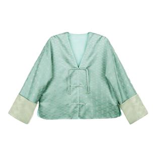 JINYU矜羽（荷蔓）新中式服饰上衣中国风织金提花外套2024秋款