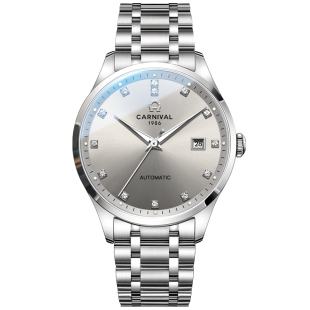 嘉年华男士机械手表男款2025新款简约商务正品防水夜光品牌腕表