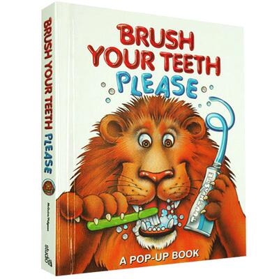 送音频 好习惯养成立体书Brush Your Teeth, Please培养生活品质pop-up活动操作3D玩具书brush brush宝宝互动英语绘本英文版