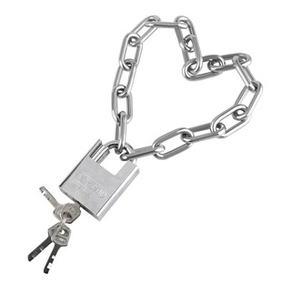 不锈钢防盗锁户外防水防锈链条锁铁门电动三轮车自行车锁加长锁链