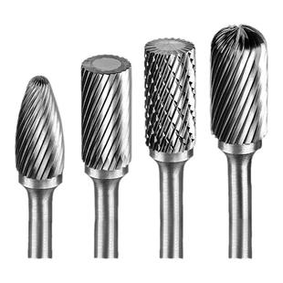 狮威硬质合金旋转锉钨钢磨头电钻挫刀打磨钻头雕刻工具钨钢铣刀