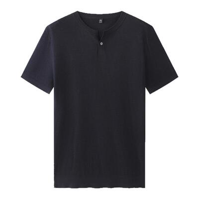 夏季天丝肌理感polo衫男