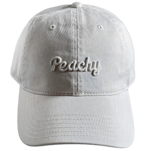 韩国peachy字母软顶棒球帽子男女休闲显脸小鸭舌帽韩版防晒鸭舌帽