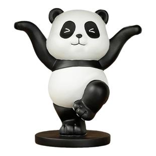 熊猫红酒杯架倒悬挂高脚杯架柜装饰品托酒杯架子酒柜家用摆件酒托