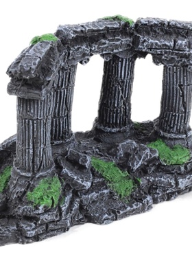 水族箱罗马柱树脂工艺品山城堡厂