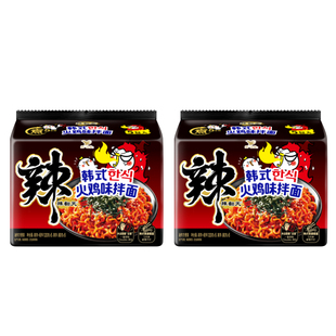 统一辣翻天韩式火鸡面拌面方便面泡面拌面*2袋