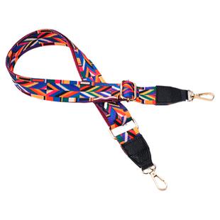 202新款撞色真皮包带宽肩带民族风彩色单肩斜跨带子包邮真皮配料