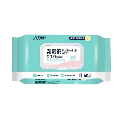 月月舒湿厕纸卫生湿巾200mmx150mm60片/包