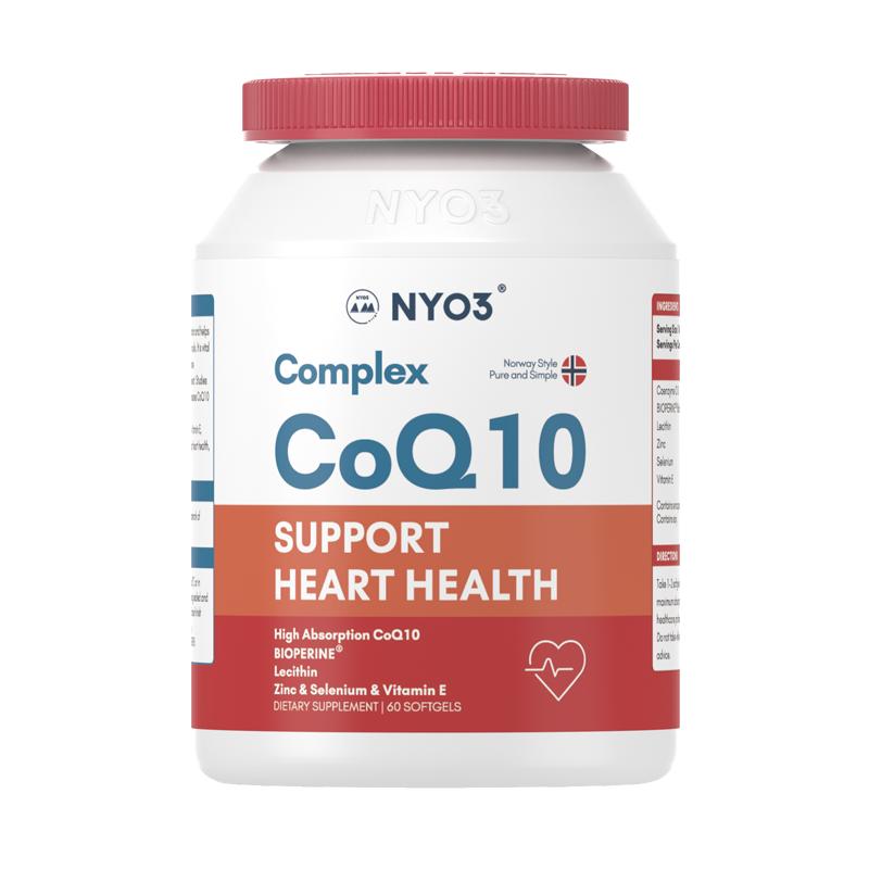 Norwegian NYO3 coenzyme q10 high content 120mg middle-aged and elderly heart care high absorption health care product genuine 60 capsules