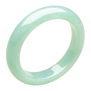 五花八门缅甸老坑翡翠手镯女玉镯子飘花阳绿冰种贵妃镯天然正品