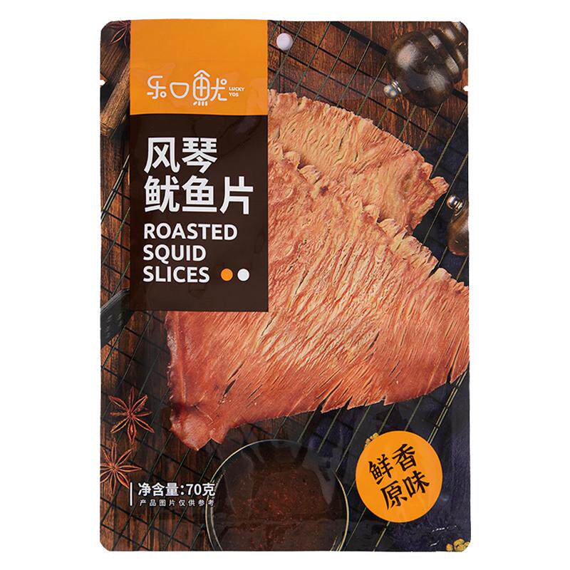乐口鱿风琴鱿鱼片70g鲜香原味