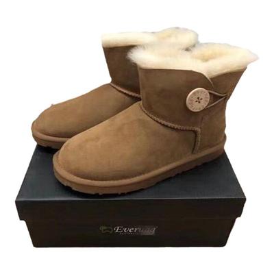 澳洲EVERAU经典基础款雪地靴羊皮毛一体防滑保暖防水男女同款