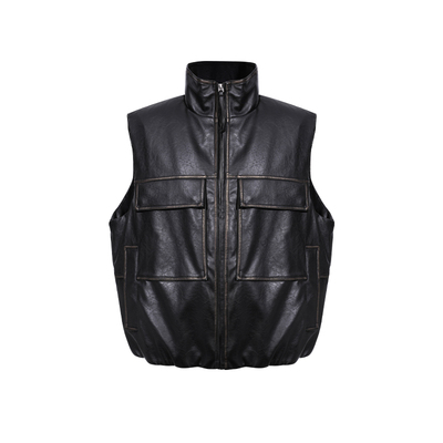 二十二号穿搭新国标90白鸭绒PU涂层保暖无袖马甲羽绒服男冬季外套