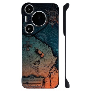 适用华为pura80pro手机壳镜头全包pura70保护套新款磁吸p80pro无边框半包p70ultra高级感超薄p60后盖p50e男外