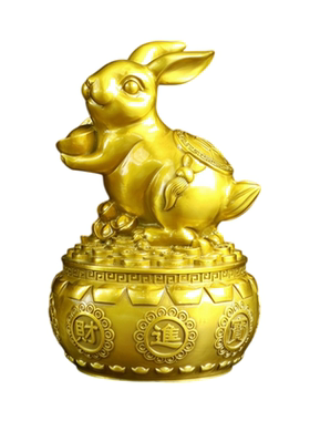 黄铜十二生肖聚宝盆家居摆件