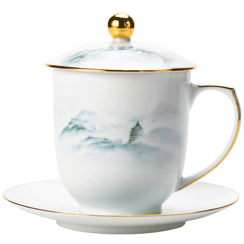 楠宋·千峰越瓷办公室高档茶杯