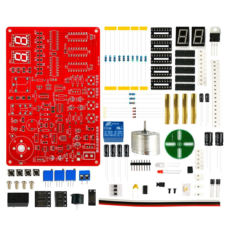 模拟自动搅拌机电路电子产品装配与调试实训焊接竞赛套件JS-56-51