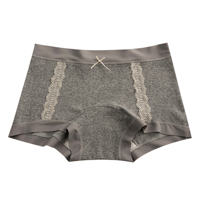 都市丽人纯棉抗菌大码胖mm平角裤