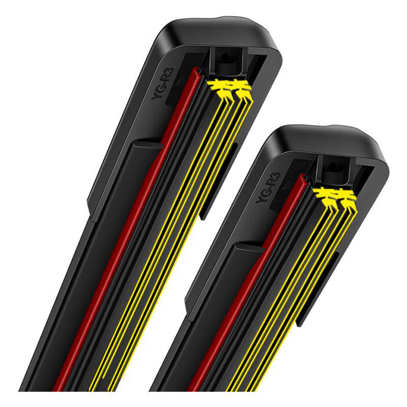 [买一送一]六层胶条雨刮器汽车无骨雨刷静音双胶条前雨刷片厂原装