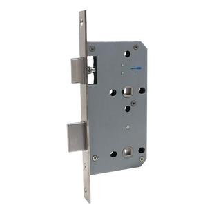 公共卫生间红绿指示门锁304不锈钢欧标锁体5578双方孔门锁洗手间