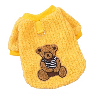 狗狗可牵引卫衣秋冬款泰迪博美比熊中小型犬宠物幼犬保暖猫咪衣服