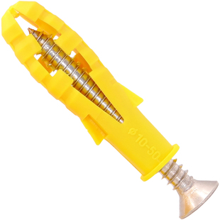 小黄鱼塑料膨胀管膨胀螺丝胶塞螺栓涨塞墙塞6/8/10mm自攻螺丝套装