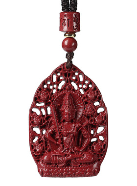 朱砂本命佛吊坠男女士随身汽车钥匙扣挂件项链生肖守护神饰品礼物