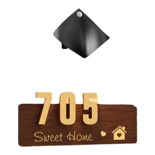 门牌号码牌家用门牌定制入户门充电感应灯发光门牌号定制高级感民宿酒店房间门号牌小区住宅新房乔迁门口挂牌