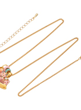 镀24k金马上有钱多巴胺小马项链