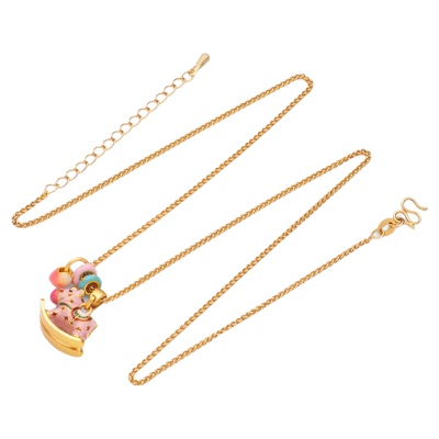 镀24k金马上有钱多巴胺小马项链