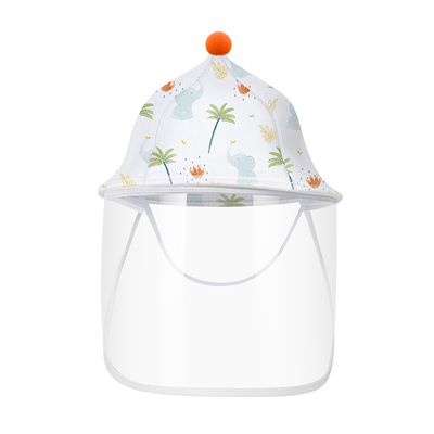 新生儿婴儿外出防护面罩小月龄宝宝打疫苗脸罩防飞沫幼儿挡风帽子