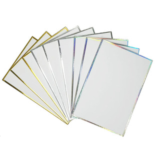 定制色纸签绘板签名板本子卡片来图代工CP手绘动漫空白耐擦镭射边