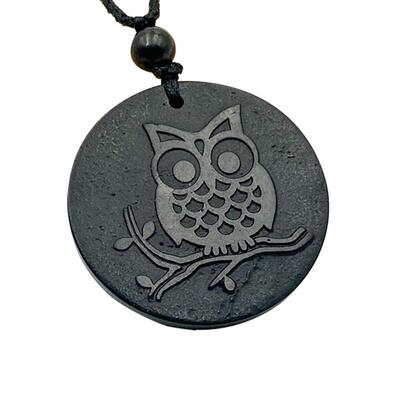 男女通用次石墨雕刻图案吊坠欧风