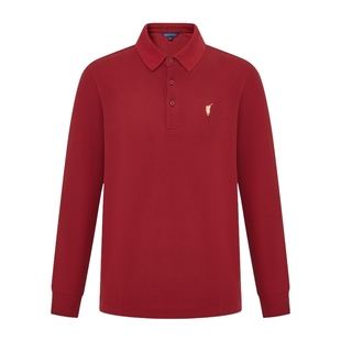 【7A抗菌】POLOWALK男士翻领长袖T恤Polo衫2025秋冬商务衬衣上衣