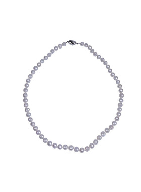 s天然珍珠项链贝珠合金电镀女