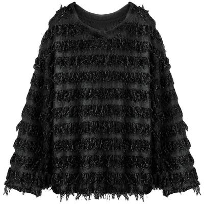 COCOBELLA微透视流苏针织罩衫