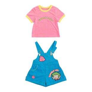 薇爷原创童装【阿拉蕾套装】夏季女童宝宝薄款卡通可爱日常穿搭