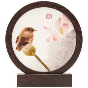 蜀绣双面绣丨蜀江锦院手工刺绣摆件花鸟家居中国风特色礼品送老外