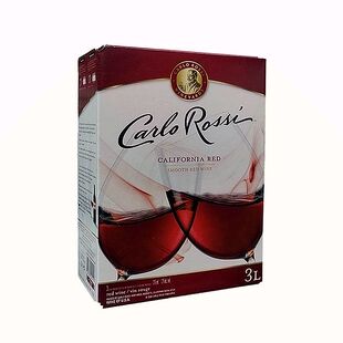 美国加州红酒加州乐事红葡萄酒盒装红酒袋装双杯红酒carlo rossi