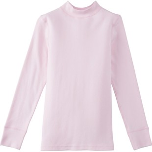 女童打底衫半高领纯棉女孩棉毛衫保暖内衣儿童中领秋衣上衣单件