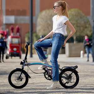 Mint国产小布折叠自行车便携16寸9速碟刹男女学生成人儿童单车