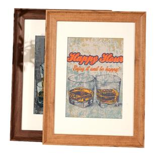 复古画框装裱木质相框挂墙四4k8k八开水彩素描a3a4纸油画框架18寸