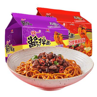 统一速食方便面酱拌面宿舍夜宵