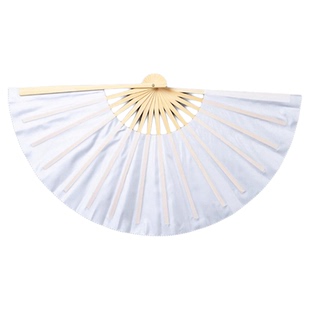 鹤东来舞蹈扇子折扇舞蹈专用纯白色易开合扇子朝鲜舞跳舞专用道具