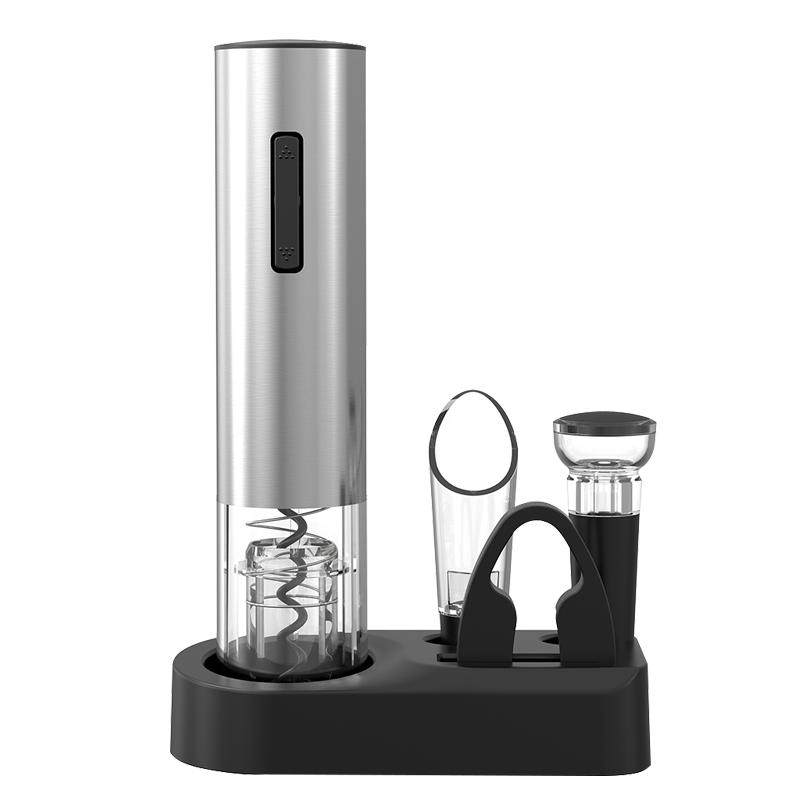 不锈钢电动红酒开瓶器葡萄酒开红酒器锂电充电款启瓶器带电量显示