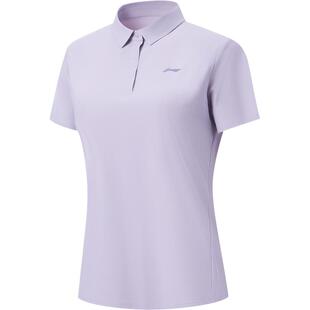 李宁绅适衫POLO衫女夏季2026新款冰丝高尔夫上衣翻领T恤运动短袖