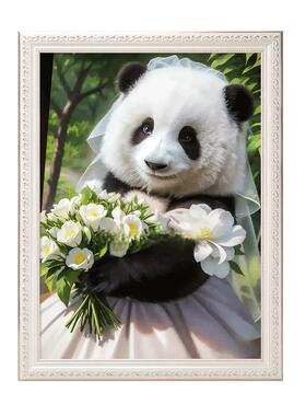 欧式婚纱照相框放大挂墙16 20 24寸结婚照片打印冲洗加空框架定做